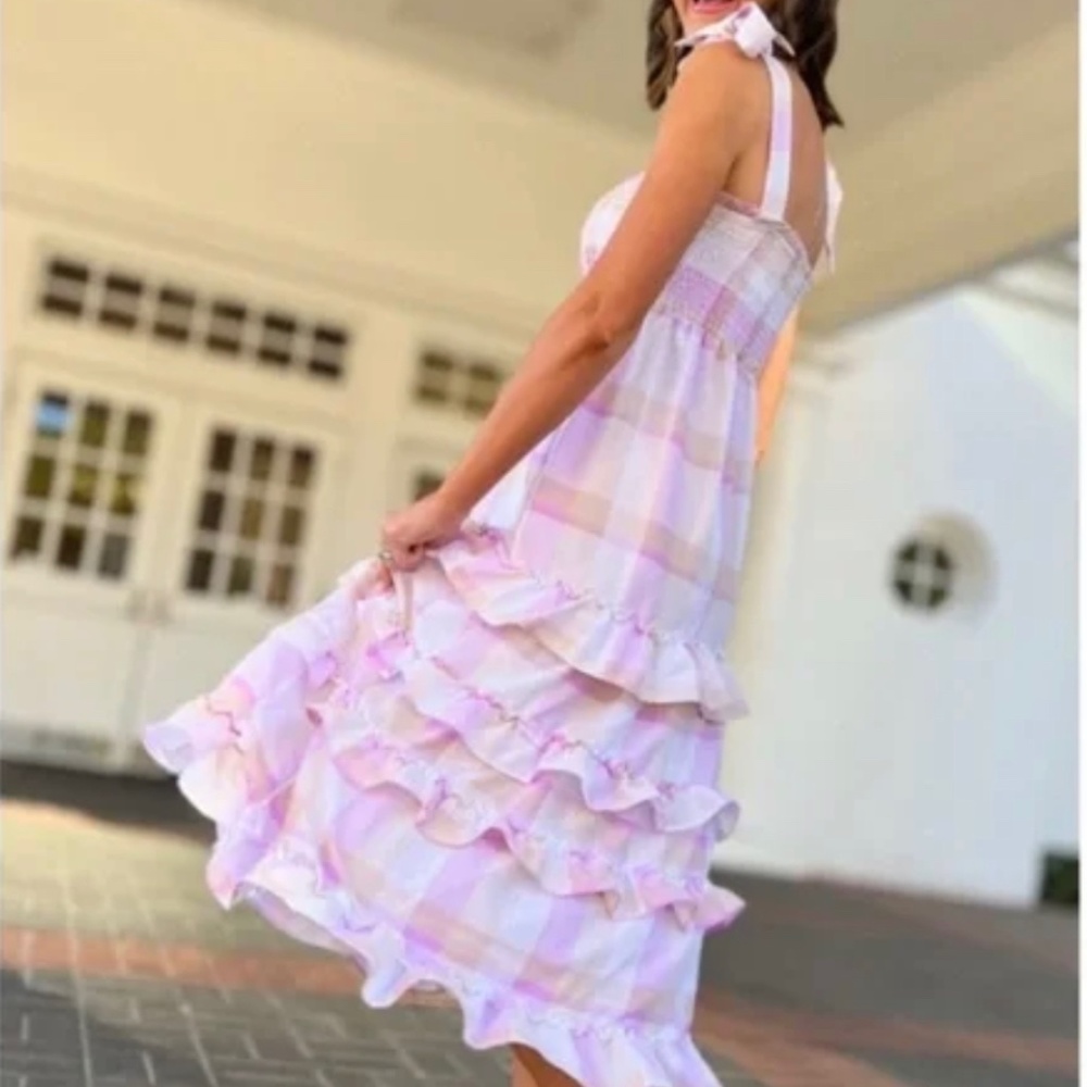 NWOT Moon River Lilac Maxi Dress Small
